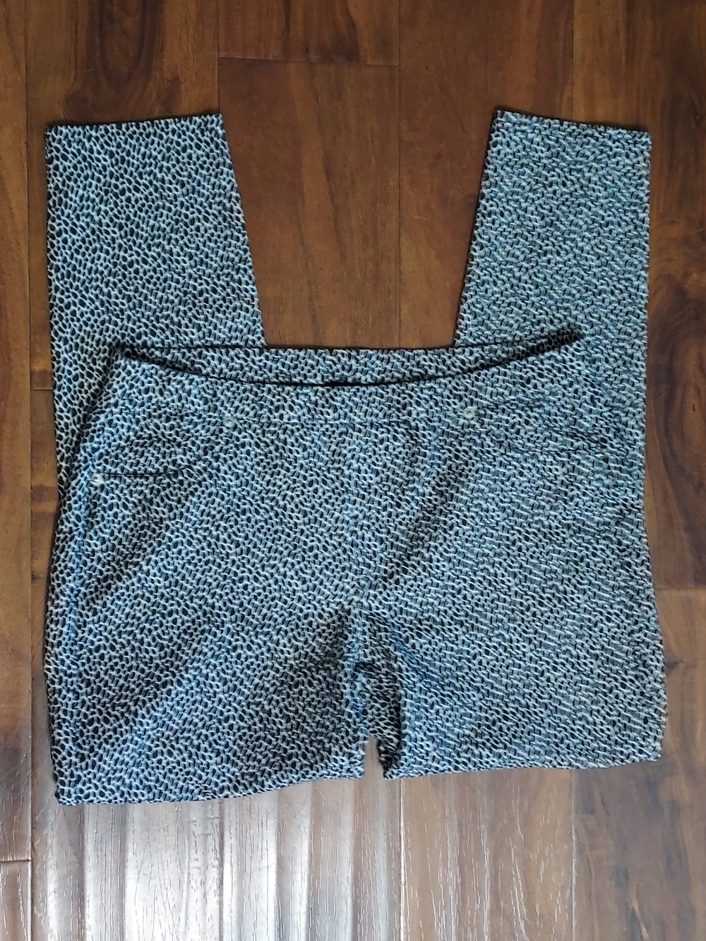 Michael Kors Black and White Patterned Skinny Pants
